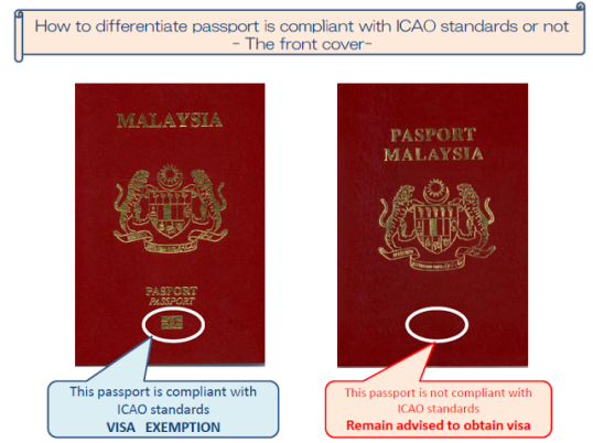 Malaysian International Passport, Passport & Visa Malaysia, Visa ke Japan